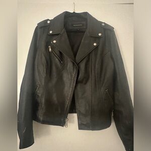 WILSONS Genuine Leather Black Moto Jacket in Women’s Sz XL